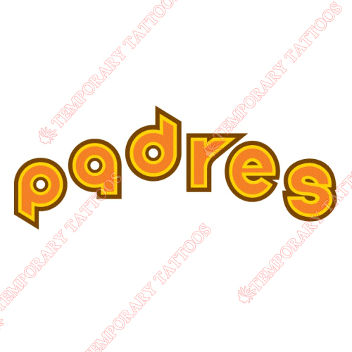 San Diego Padres Customize Temporary Tattoos Stickers NO.1840